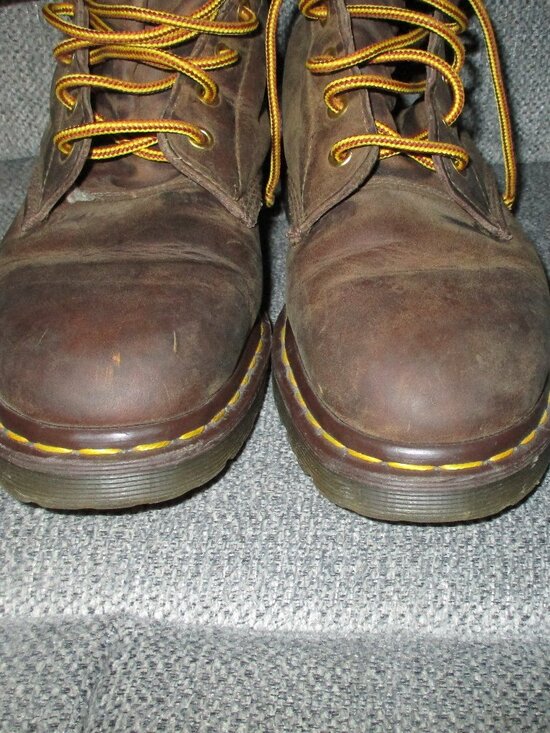 Dr. Martens Brown Ankle Work Boots 9 main image 4